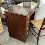 Vintage Kneehole Desk with Chair