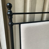 King Headboard with Metal Frame "Hillsdale"