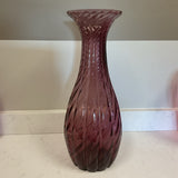 Tall Purple Glass Vase