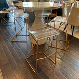 Glass Pub Table w/4 Stools