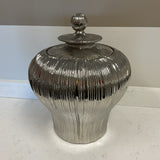 Large Silver Storage Ginger Jar