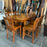 Pub Table with 6 Chairs