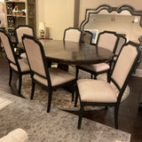 Jonathan Charles Dining Table with 6 Hooker Chairs & Leaf