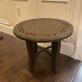 Woodard Round Metal Outdoor End Table