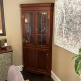 Craftique Mahogany Corner Cabinet