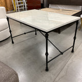 Faux Marble Top Dining Table