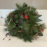 Apple Pinecone Wreath