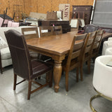 Alder Dining  Table with 8 Chairs