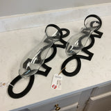 Pair of Scroll Iron Hurricane Sconces (R)