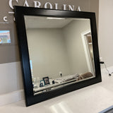 Black Solid Wood Mirror