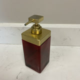 Red & Gold Soap Dispenser