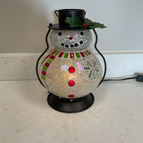 Mosaic Snowman Lantern