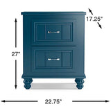Navy Nightstand