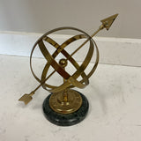 Marble and Brass Armillary Sphere
