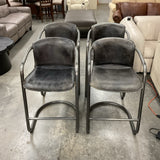 Set of 4 Home Trends & Designs Leather Counterstools