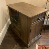Bassett End Table w/Glass Shelves