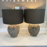 Pair of Uttermost Cobblestone Lamps