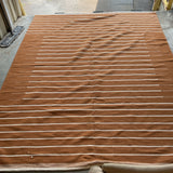 CB2 8 x 10 Copper W/ Stripe Rug