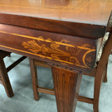 Dining Table with Inlay and 6 Chairs (R)