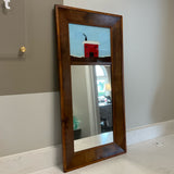 1800's Federal Reverse Glass Mirror with Mahogany Frame(R)