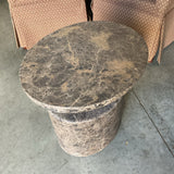 Restoration Hardware Ponti Oval Marble Side Table