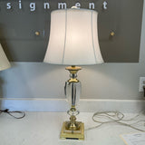 Brass & Crystal Lamp