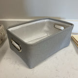 Gray Canvas  Basket