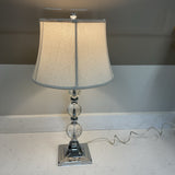 Silver and Glass Lamp