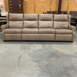 Hancock and Moore Power Reclining Leather Sofa