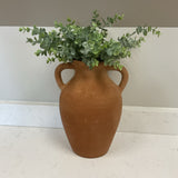 Terracotta Vase with Eucalyptus