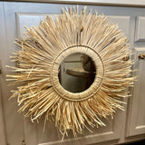 Raffia Mirror
