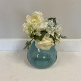 Blue Vase with Flowers