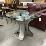 Glass & Metal Foyer Table