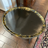 Black and Gold Tray Table