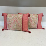 Pair of Pink Waverly Pillows