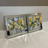 Pair of Mirror Framed Floral Prints