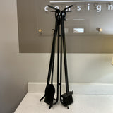 5 pc Black Fireplace Tool Set