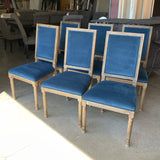 Set of 6 World Market Custom Upholstered Chiars