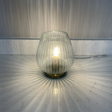 Small Ribbed Table Lamp
