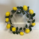 Metal Lemon Wreath