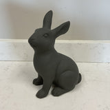 Gray Bunny Statue