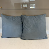 Pair of Large Blue Pillows
