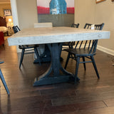 Sparrow & Sage Table with 4 Windsor Chairs and 2 Upholstered Arm Chairs