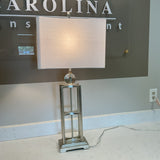 Tall Silver Lamp