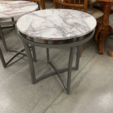 Grasonville White and Gray End Table