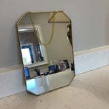 Small Gold Hanging Mirror