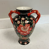 Black & Red Ceramic Vase