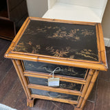 Bamboo Chinoiserie End Table