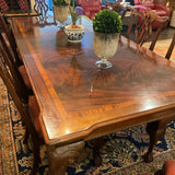 Thomasville Table, 8 Chairs, 2 Leaves and Table Pads