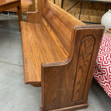 Vintage Oak Church Pew
